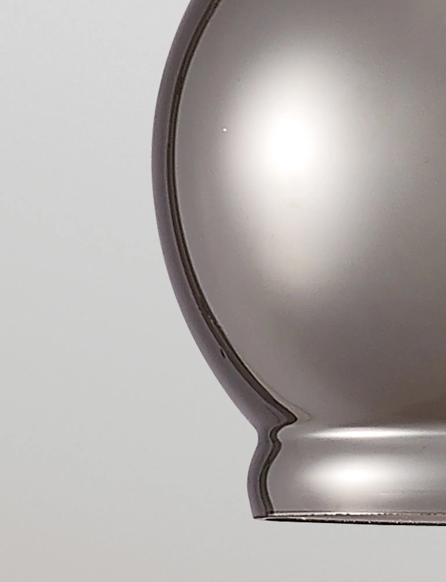 Ariel 16cm Smoke Glass Pendant 1 Light Polished Chrome D0096  Deco Ariel